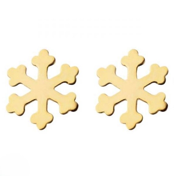 گوشواره طلا 18عیار اپال گلد مدل برف BR013 گوشواره طلا 18عیار اپال گلد مدل برف BR013
