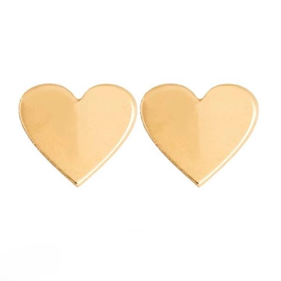 گوشواره طلا  18عیار اپال گلد مدل قلب GH017