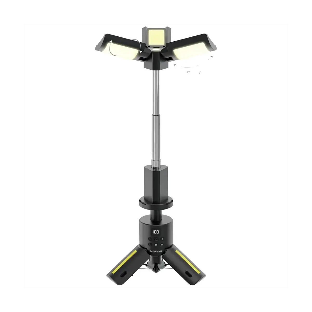 چراغ کمپینگ گرین لاین مدل Trio Beam Tripod Camping Light GNTBCL7CL-small-image