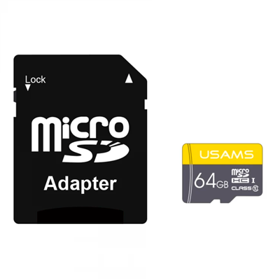 کارت حافظه microSDHC یوسمز مدل ZB119 کلاس 10 استاندارد UHS-I سرعت 120MBps ظرفیت 64 گیگابایت به همراه آداپتور