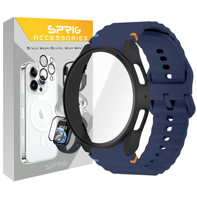 بند اسپریگ مدل Silic NewV-Guard مناسب برای ساعت هوشمند سامسونگ Galaxy Watch 5 44mm / Watch 4 44mm به همراه کاور بند اسپریگ مدل Silic NewV-Guard مناسب برای ساعت هوشمند سامسونگ Galaxy Watch 5 44mm / Watch 4 44mm به همراه کاور