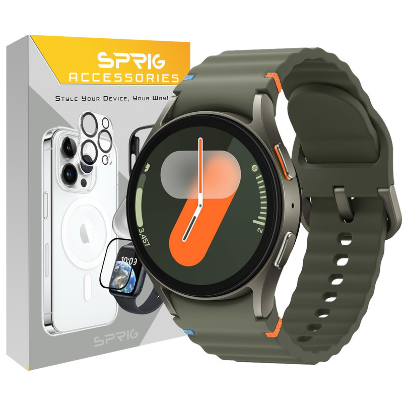 بند اسپریگ مدل Silic NewV مناسب برای ساعت هوشمند سامسونگ Galaxy Watch 4/5/6/7/FE size 40/43/44/46/47mm