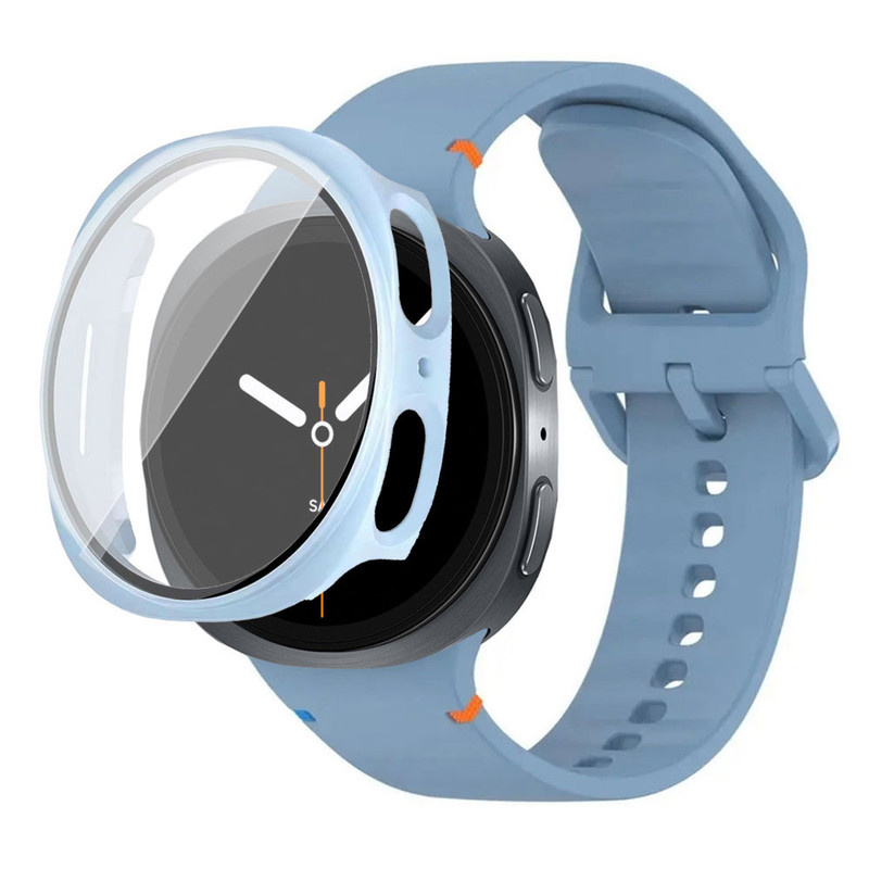 بند آکوآرا مدل Silic nv8 GRDH مناسب برای ساعت هوشمند سامسونگ Galaxy Watch 8 44mm به همراه کاور