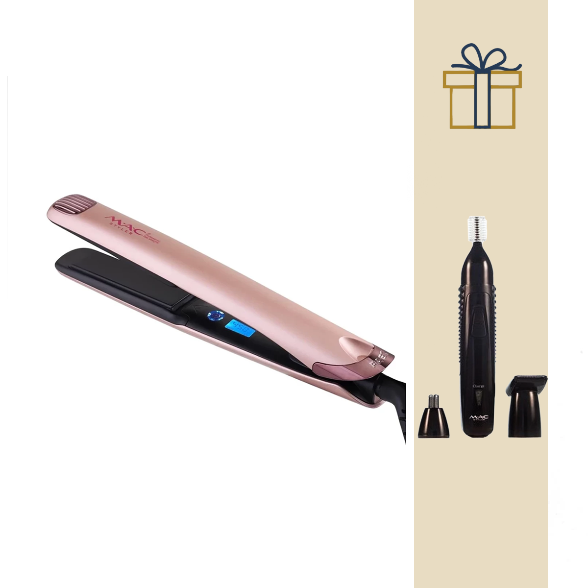 اتو مو مک استایلر مدل MC-3076A به همراه موزن گوش و بینی مدل MC-8809