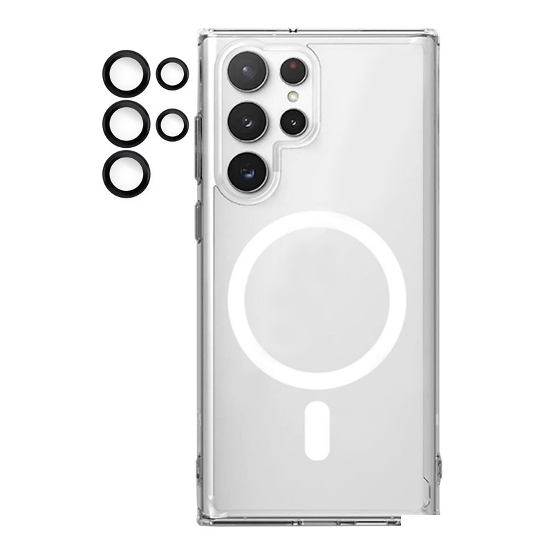 کاور آکوآرا مدل MagSafe BKRNG مناسب برای گوشی موبایل سامسونگ Galaxy S24 Ultra به همراه محافظ لنز دوربین کاور آکوآرا مدل MagSafe BKRNG مناسب برای گوشی موبایل سامسونگ Galaxy S24 Ultra به همراه محافظ لنز دوربین