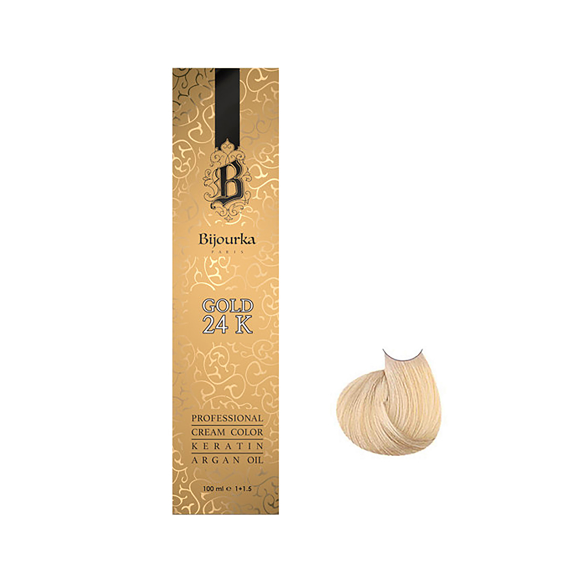 رنگ مو بیجورکا شماره 8-75 حجم 100 میلی لیتر رنگ کاپوچینوی خیلی روشن-small-image