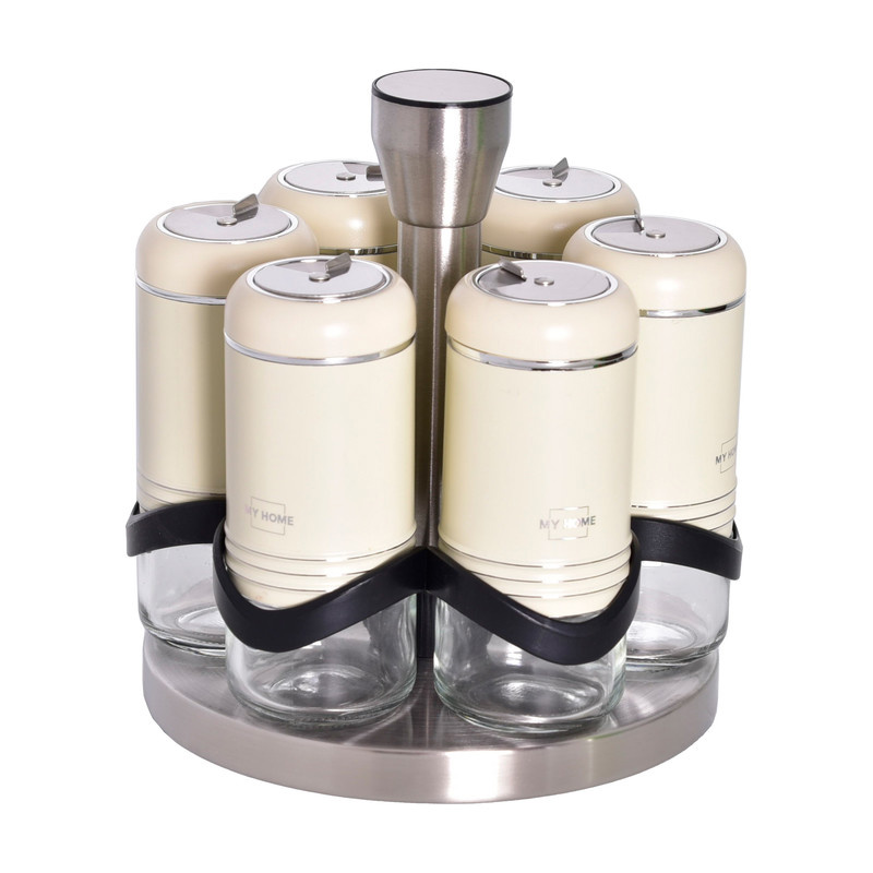 ست جا ادویه 6 پارچه مای هوم کد D به همراه استند