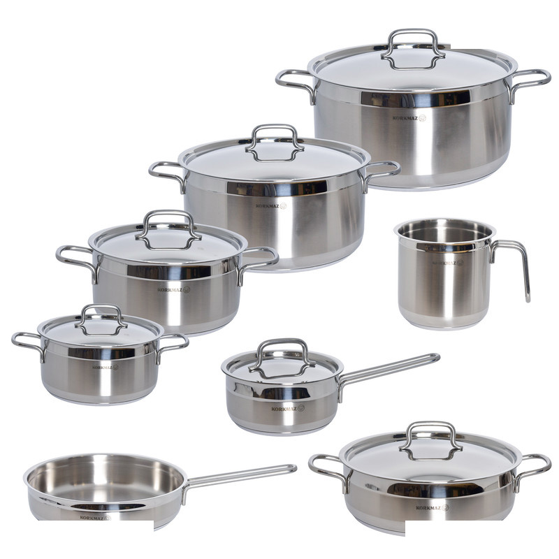 سرویس قابلمه و تابه 14 پارچه کرکماز مدل آلفا گرند کد 1089