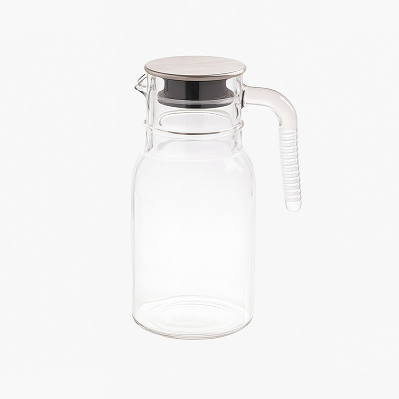 پارچ لیمون مدل شیشه ای درب استیل کد H2349