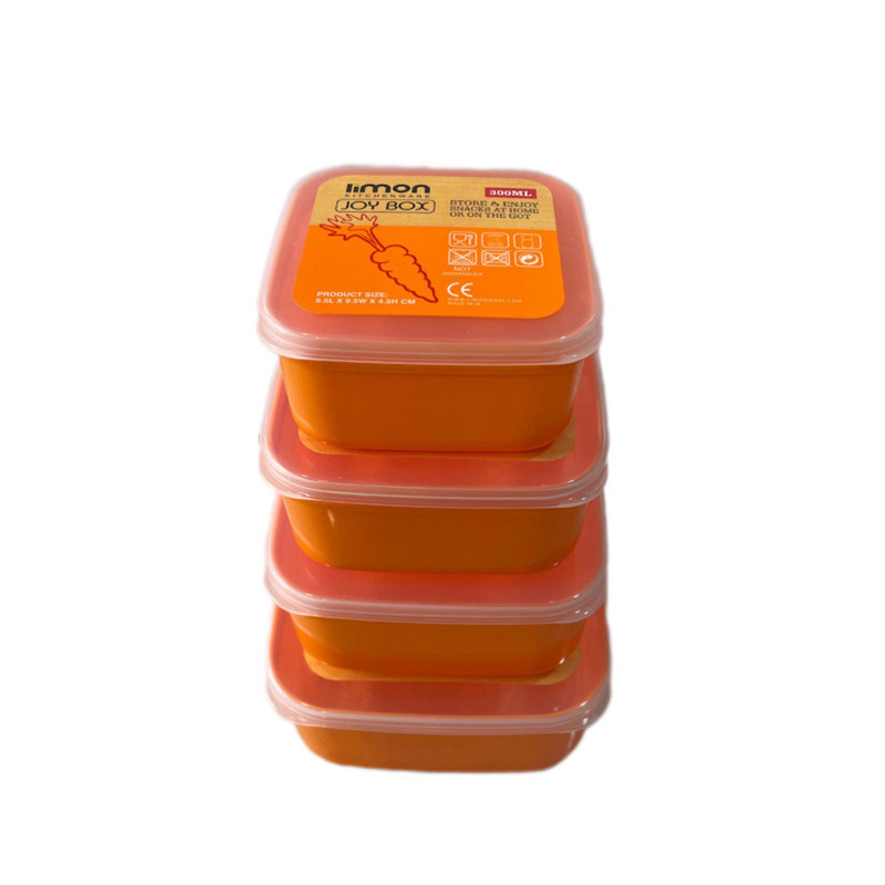 ظرف نگهدارنده لیمون مدل مربع کد ۲۳۵۷ مجموعه ۴ عددی