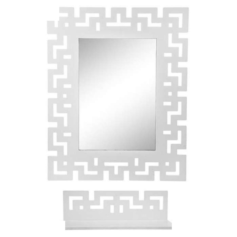 آینه مدل آجری به همراه شلف دیواری