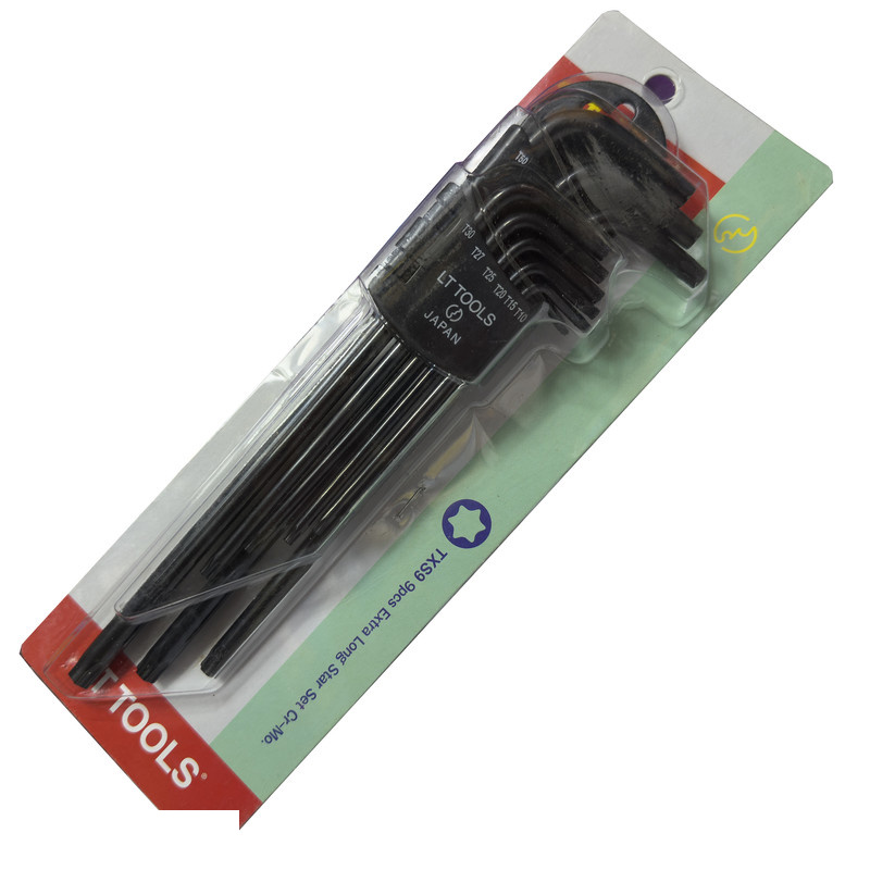 آچار آلن  لایت مدل  فوق بلند کد SMT-LIGHT-JAPAN--EXTRA LONG-T10-T50 مجموعه 9 عددی