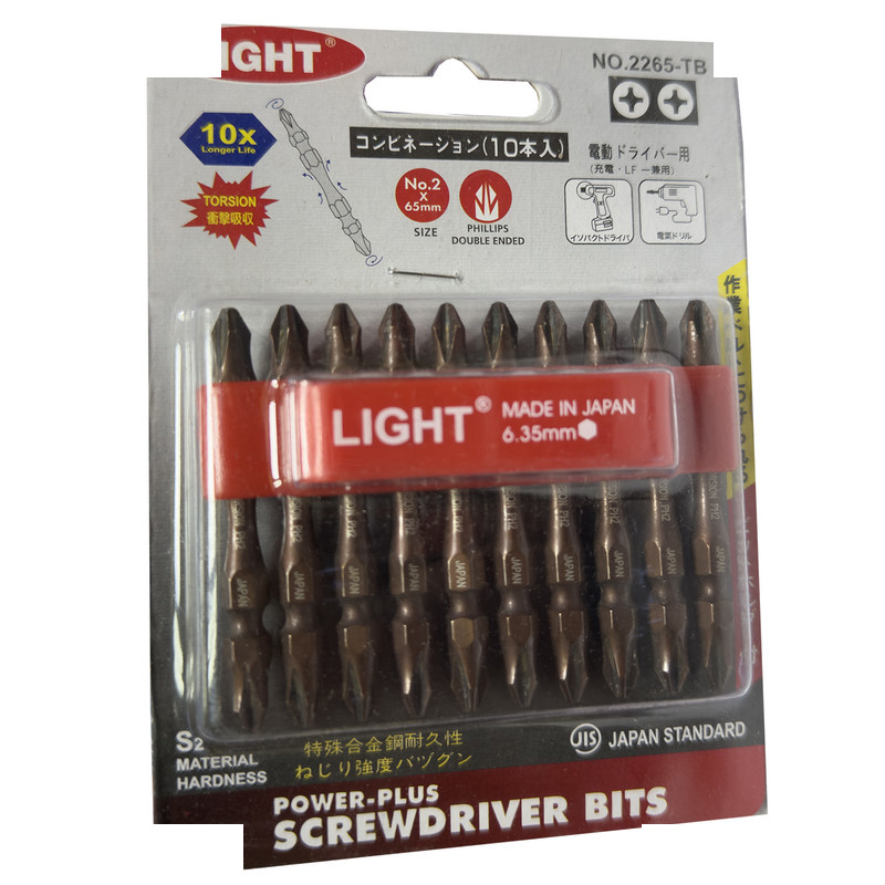 سری پیچ گوشتی دو سر چهار سو لایت مدل کوتاه کدSMT-LIGHT-JAPAN-2265-TB بسته 10 عددی