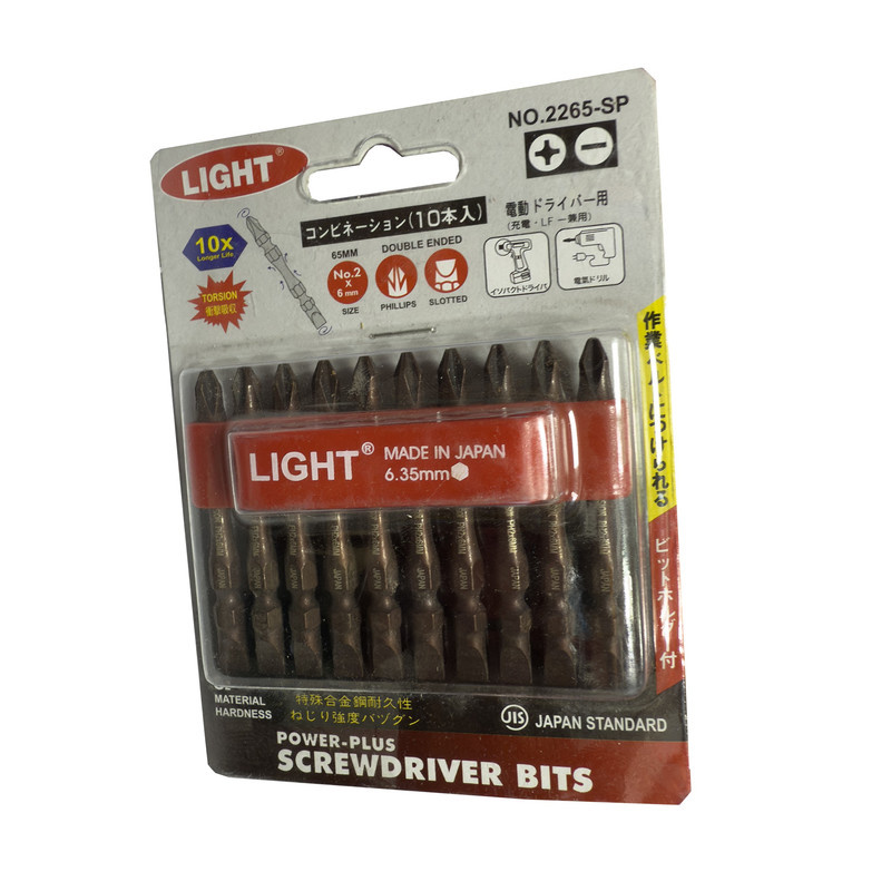سری پیچ گوشتی دو سو چهار سو لایت مدل کوتاه کدSMT-LIGHT JAPAN-2265-SP بسته 10 عددی