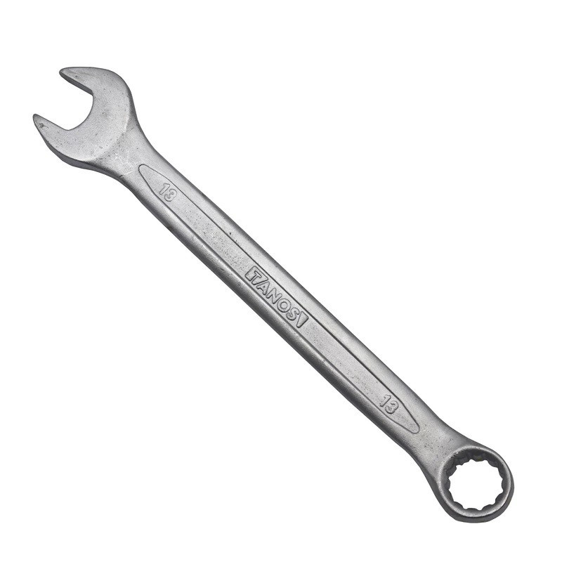 آچار یکسر تخت و یکسر رینگی تانوس مدل SMT-TANOS-14MM-RING TAKHT سایز 13 میلی متر