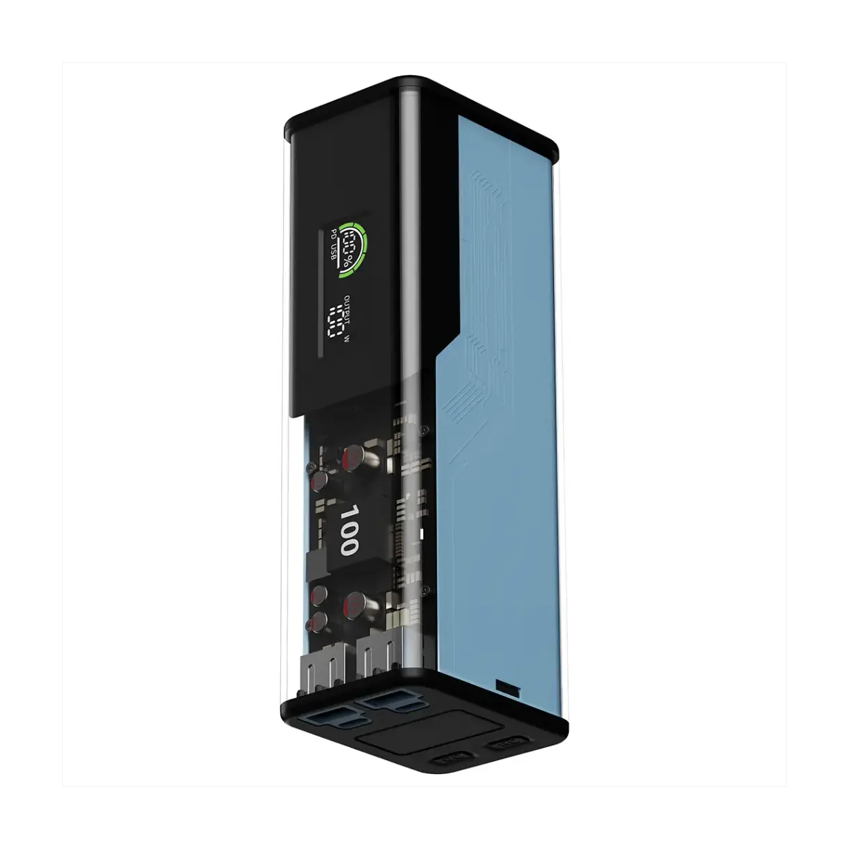 پاوربانک پاورولوجی مدل Énergie PPBCHA93BK ظرفیت 27000 میلی آمپر ساعت-small-image
