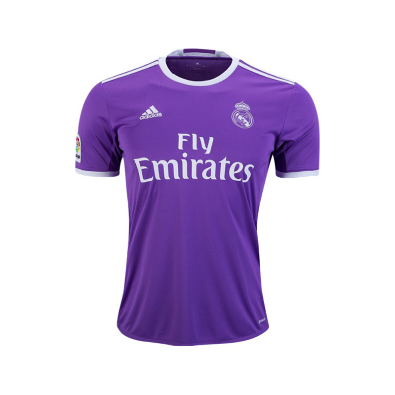 تی شرت ورزشی مردانه مدل رئال مادرید Away 2017 بنفش تی شرت ورزشی مردانه مدل رئال مادرید Away 2017 بنفش