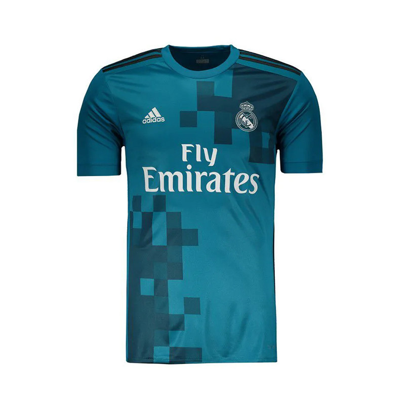 تی شرت ورزشی مردانه مدل رئال مادرید Away 2018 آبی فیروزه ای تی شرت ورزشی مردانه مدل رئال مادرید Away 2018 آبی فیروزه ای