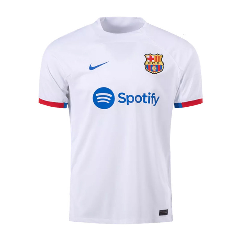 تی شرت آستین کوتاه ورزشی مردانه مدل بارسلونا کد Away 2024 سفید تی شرت آستین کوتاه ورزشی مردانه مدل بارسلونا کد Away 2024 سفید