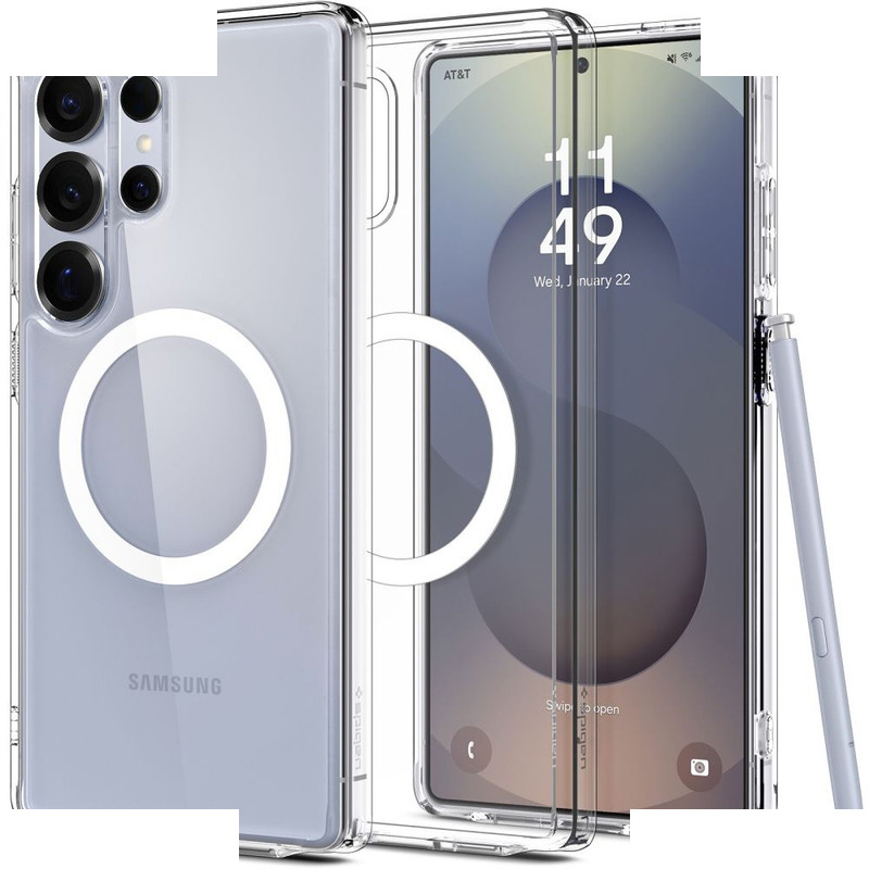 کاور اسپیگن مدل ultra hybrid magsefe مناسب برای گوشی موبایل سامسونگ galaxy s25 ultra