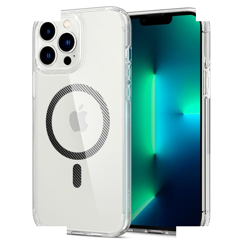 کاور اسپیگن مدل Ultra Hybrid MagFit Carbon Fiber مناسب برای گوشی موبایل اپل iPhone 13 Pro Max