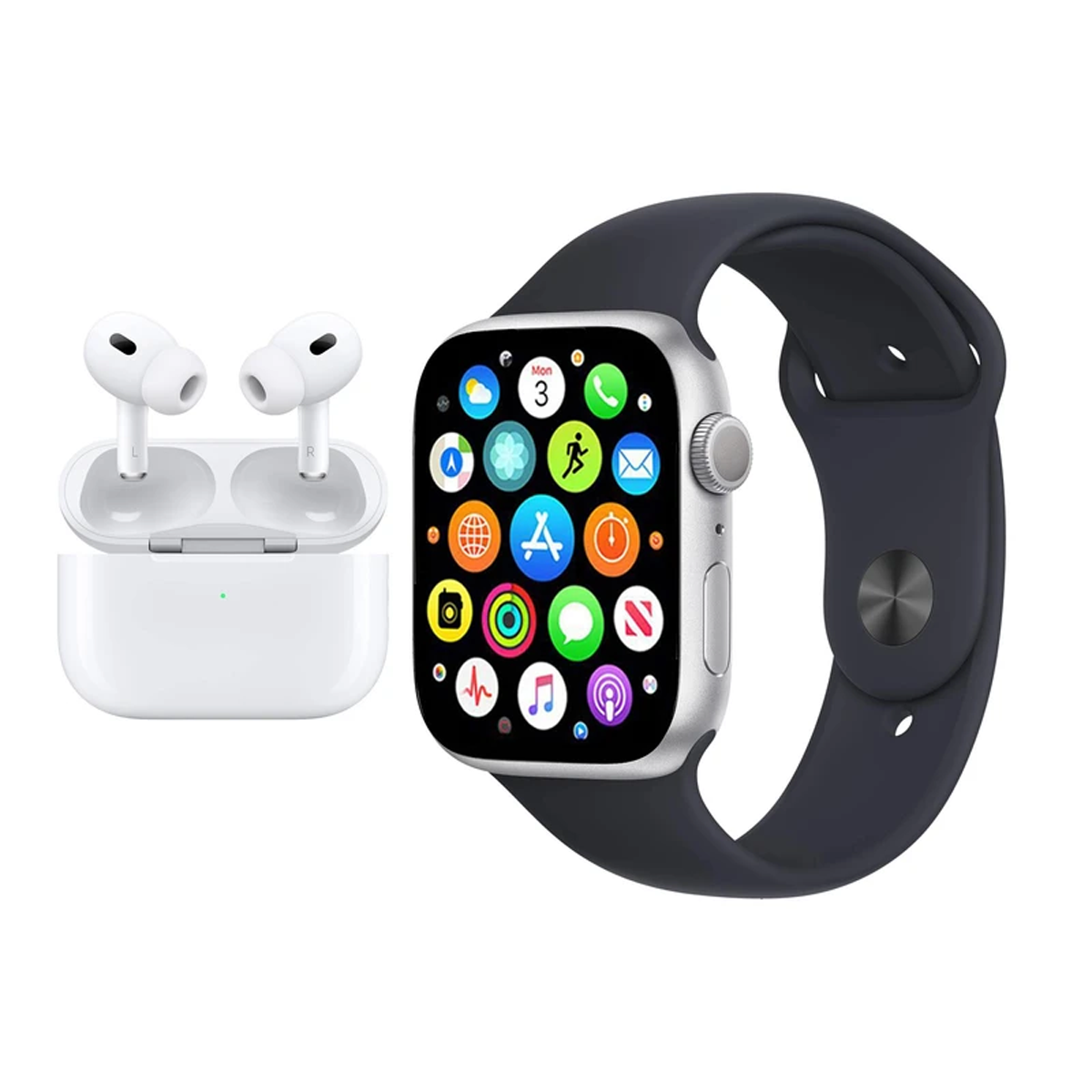 ساعت هوشمند ورنا مدل G pack plus به همراه هندزفری بلوتوثی طرح Airpod pro و بند-small-image