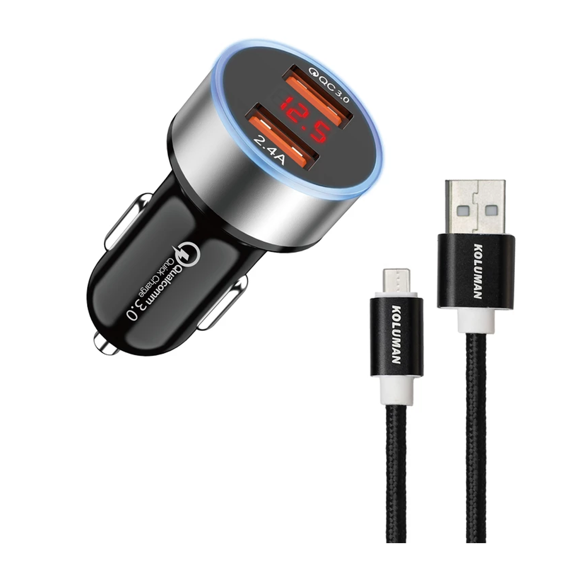 شارژر فندکی کلومن مدل KC-C06 به همراه کابل MicroUSB شارژر فندکی کلومن مدل KC-C06 به همراه کابل MicroUSB-small-image