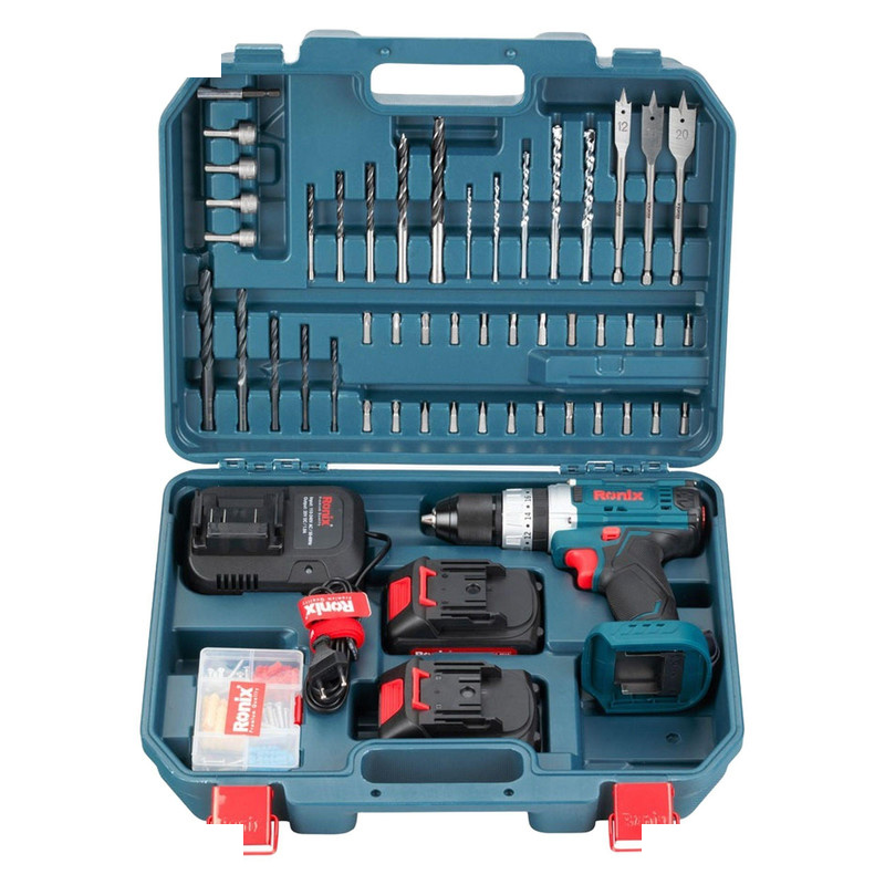 مجموعه 53 عددی دریل چکشی رونیکس مدل RS-8619 مجموعه 53 عددی دریل چکشی رونیکس مدل RS-8619