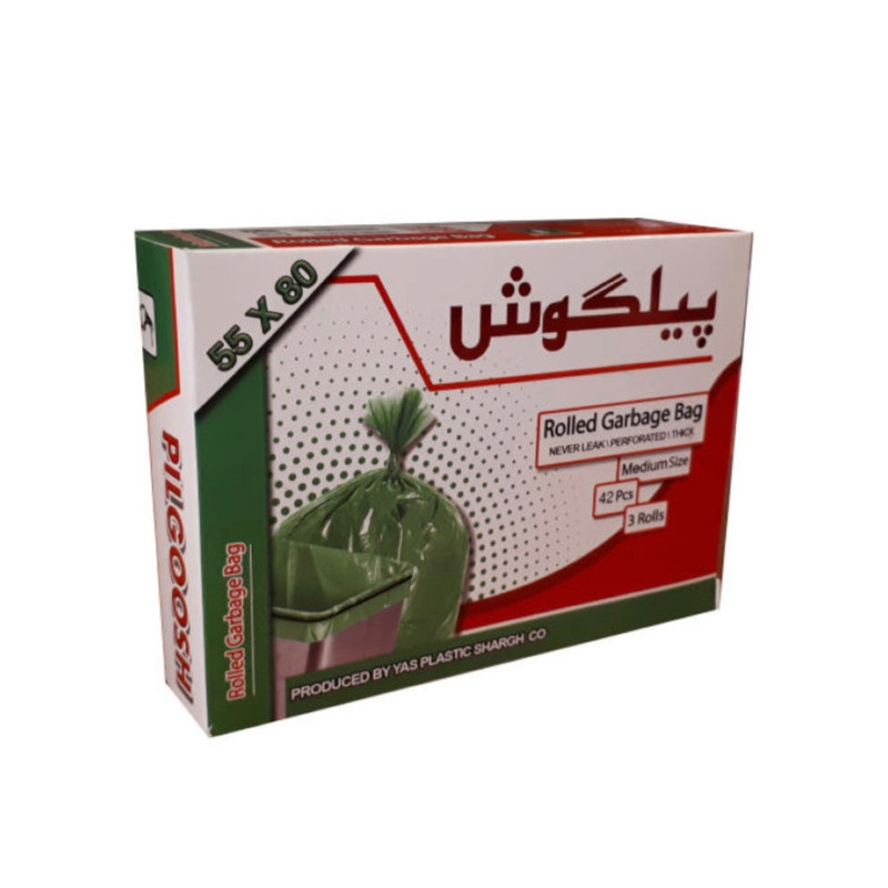 کیسه زباله پیلگوش مدل 03 بسته 42 عددی