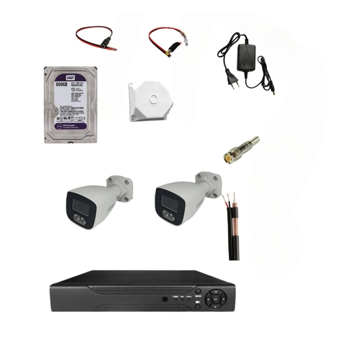 پکیج دوربین مداربسته نگاهبان مدل BN-802-CH مجموعه 2 عددی-small-image