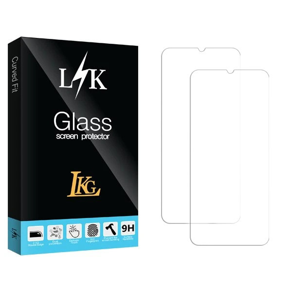 محافظ صفحه نمایش ال کا جی مدل LK-Glass مناسب برای گوشی موبایل سامسونگ Galaxy A14 بسته 2 عددی