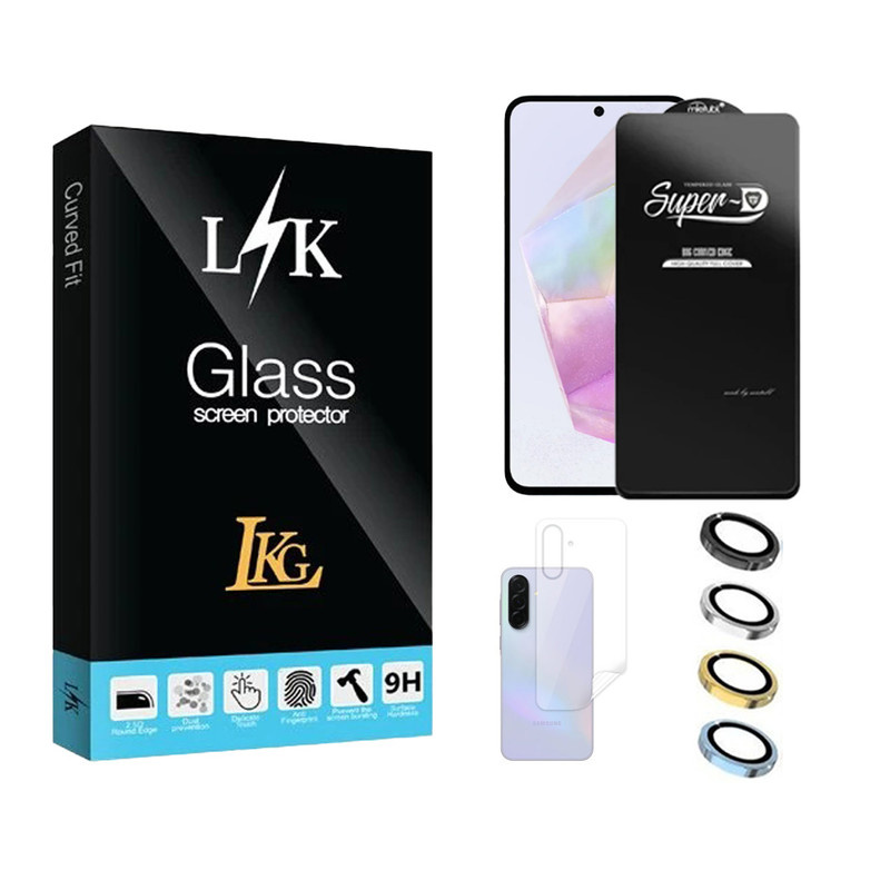 محافظ لنز دوربین ال کا جی مدل LKK Ringi مناسب برای گوشی موبایل سامسونگ Galaxy A36 5G به همراه محافظ صفحه نمایش و محافظ پشت گوشی محافظ لنز دوربین ال کا جی مدل LKK Ringi مناسب برای گوشی موبایل سامسونگ Galaxy A36 5G به همراه محافظ صفحه نمایش و محافظ پشت گوشی