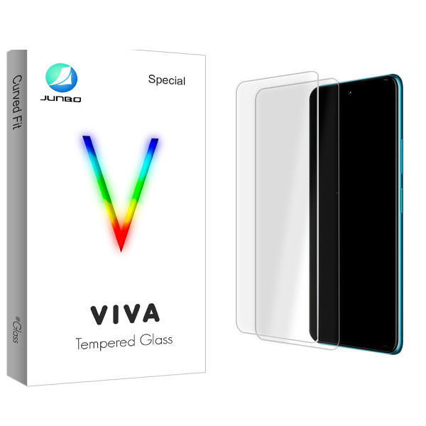 محافظ صفحه نمایش شیشه ای جانبو مدل Viva Glass MIX مناسب برای گوشی موبایل ال جی K42 بسته دو عددی محافظ صفحه نمایش شیشه ای جانبو مدل Viva Glass MIX مناسب برای گوشی موبایل ال جی K42 بسته دو عددی