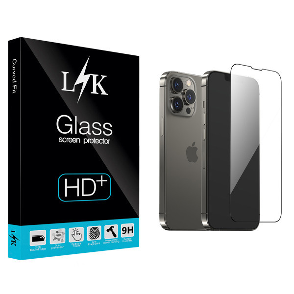 محافظ صفحه نمایش ال کی مدل Hard glass مناسب برای گوشی موبایل اپل iPhone 13