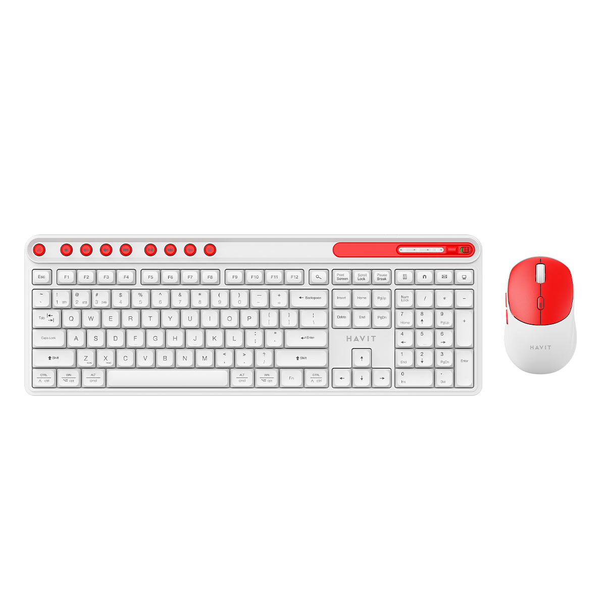 کیبورد و ماوس بی سیم هویت مدل KB271 WB-small-image