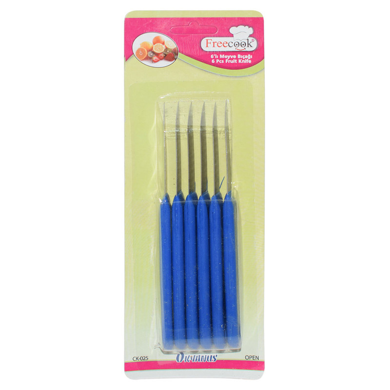 کارد میوه خوری مدل OKYANUS کد CK-025 مجموعه 6 عددی کارد میوه خوری مدل OKYANUS کد CK-025 مجموعه 6 عددی