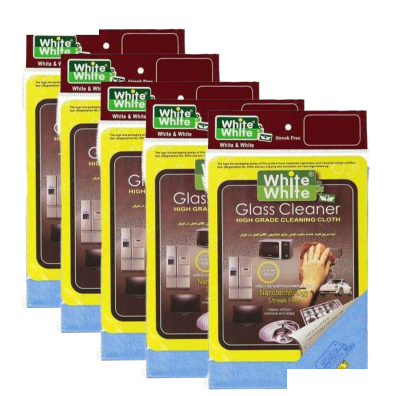 دستمال نظافت وایت اند وایت مدل Gold label بسته 5 عددی
