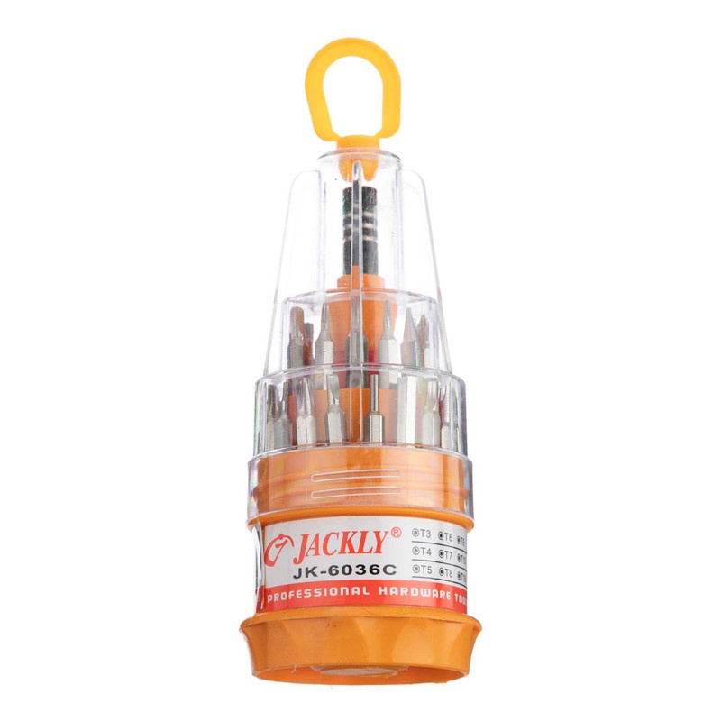 سری پیچ گوشتی جکلی مدل JK-6036C مجموعه 31 عددی