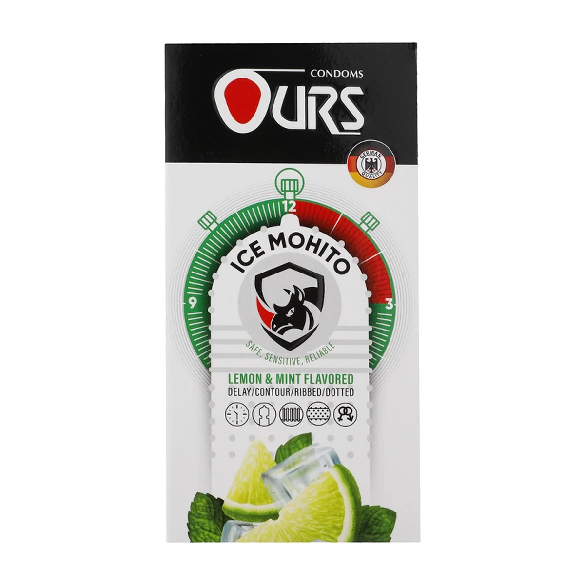 کاندوم اورز مدل Ice Mohito بسته 12 عددی