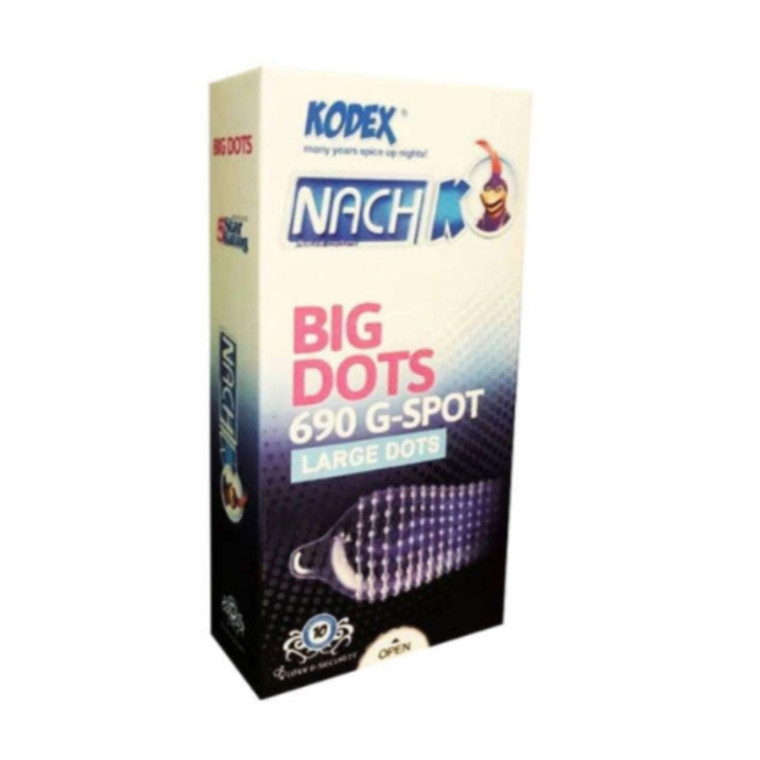 کاندوم ناچ کدکس مدل Big Dots بسته 10 عددی کاندوم ناچ کدکس مدل Big Dots بسته 10 عددی