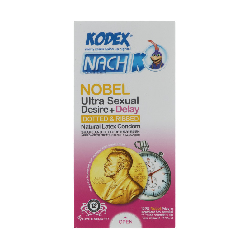 کاندوم کدکس مدل Nobel بسته 12 عددی کاندوم کدکس مدل Nobel بسته 12 عددی