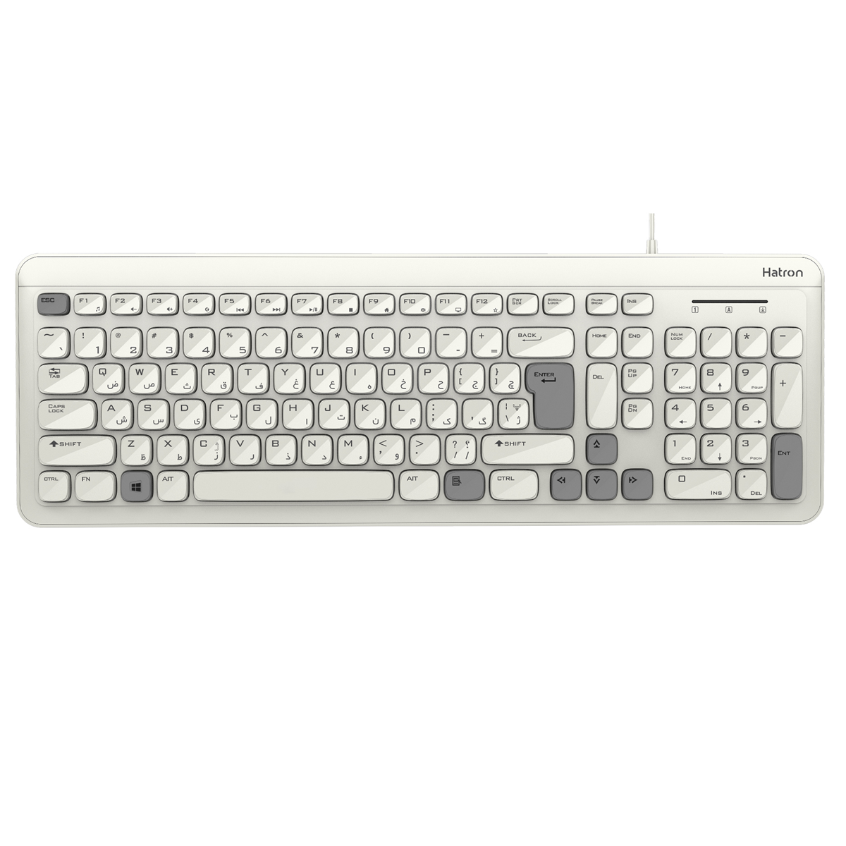 کیبورد با سیم هترون مدل HK181 کیبورد با سیم هترون مدل HK181-small-image