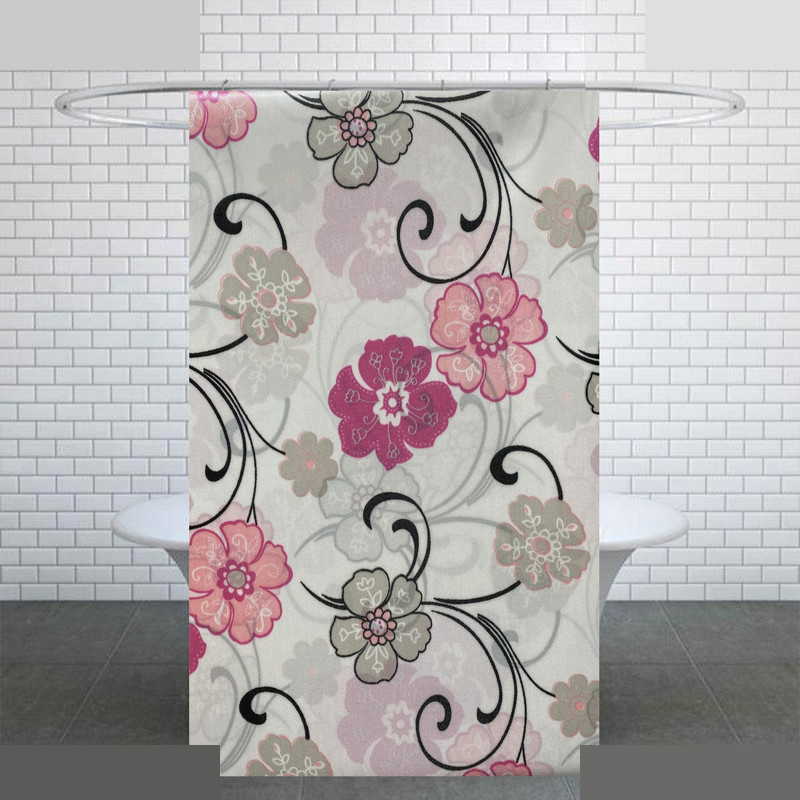 پرده حمام کد PH129 سایز 170x200 سانتی متر