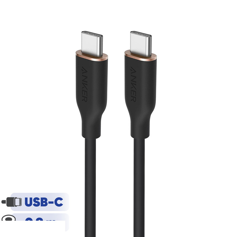 کابل USB-C به USB-C انکر مدل A8552 PowerLine III Flow طول 0.9 متر