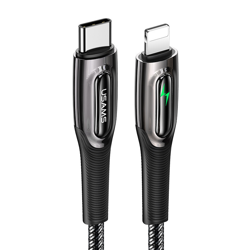 کابل تبدیل USB-C به لایتنینگ یوسمز مدل U63 PD 20W طول 1.2 متر