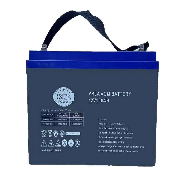 باتری یو پی اس 12 ولت 100 آمپر ساعت ایبیزا مدل VELAAGM BATTERY باتری یو پی اس 12 ولت 100 آمپر ساعت ایبیزا مدل VELAAGM BATTERY