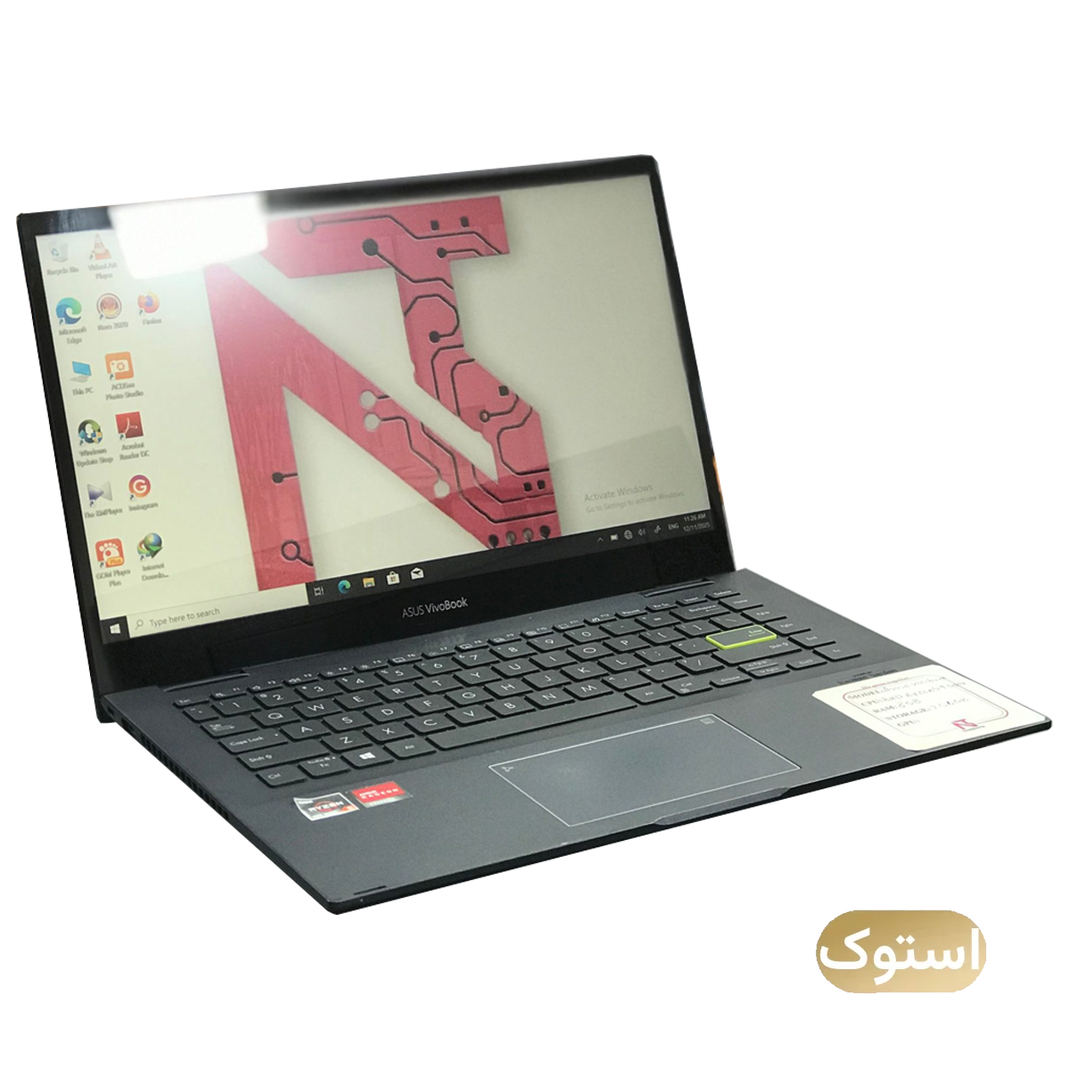 لپ تاپ استوک USED - ایسوس 14 اینچی Vivobook Ryzen 5 4500U 8GB 256GB - مشکی-small-image