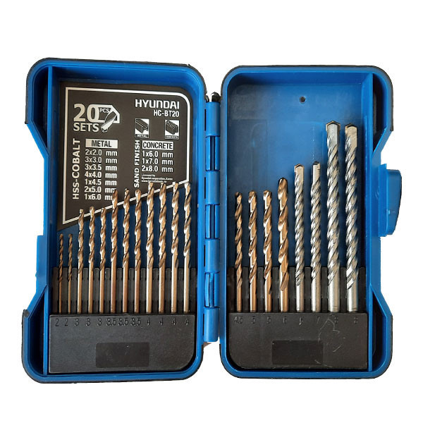 مجموعه 20 عددی مته هیوندای مدل HC-BT20