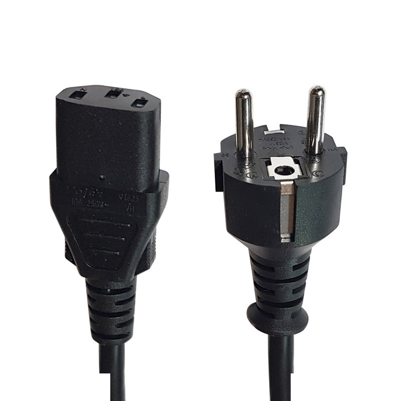 کابل برق سه پین منبع تغذیه کامپیوتر مدل TUR 16A power طول 1.5 متر