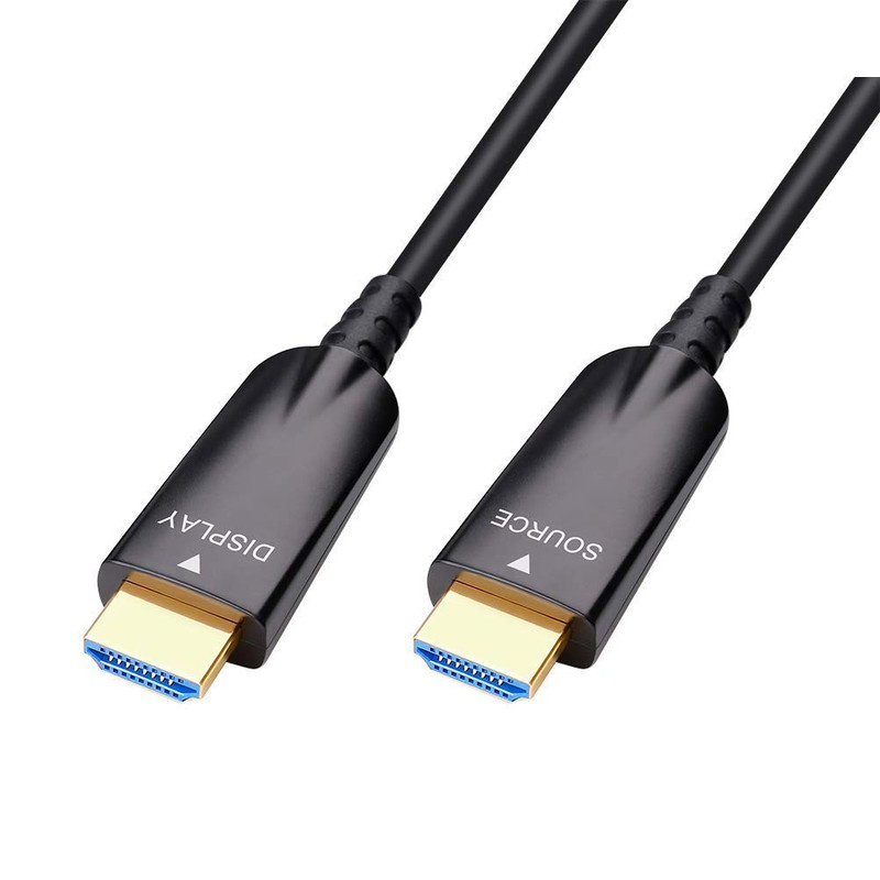 کابل HDMI  مدل فیبر نوری کد fiber optic طول 50 متر